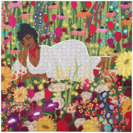 eeBoo - Woman in Flowers - 1000 stukjes