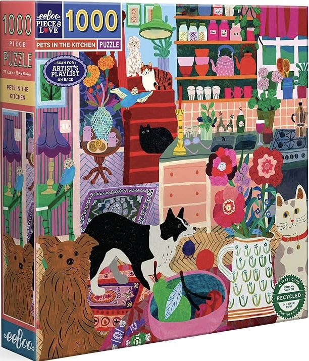 eeBoo - Pets in the Kitchen - 1000 stukjes