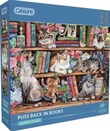 Gibsons 6404 - Puss Back in Books - 1000 stukjes