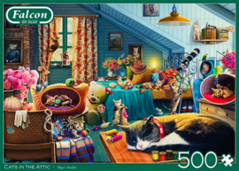 Falcon de Luxe 11300 - Cats in the Attic - 500 stukjes