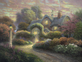 Thomas Kinkade - Rosebud Cottage - 1000 stukjes