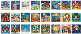 Eurographics - Puzzel Advent Nativity Calendar - 24x50 puzzels