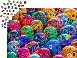 Enjoy 1464 - Colorful Skulls - 1000 stukjes
