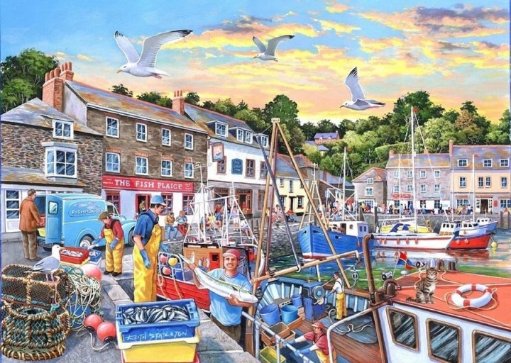 House of Puzzles - Days at the Dock - 4x500:stukjes
