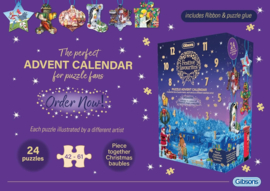 Gibsons 9511 - Festive Favourites Advent Calendar - 24 Vormpuzzels
