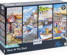 House of Puzzles - Days at the Dock - 4x500:stukjes