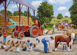 Gibsons 3136 - a Busy Farmyard - 500 stukjes