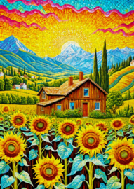 Enjoy 2145 - Sunflower House - 1000 stukjes