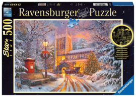 Ravensburger - Schitterende Kerst - 500 stukjes  Glows in the Dark