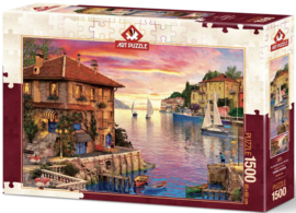 Art Puzzle 5374 - Mediterranean Harbour - 1500 stukjes