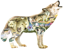 SunsOut 96038 - Meadow Wolf - 750  Vormpuzzel