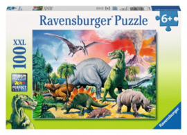 Ravensburger - Tussen de Dinosaurussen - 100XXL stukjes