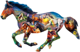 Master Pieces - Wild Horse - 1000 stukjes  Vormpuzzel