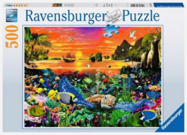 Ravensburger - Schildpad in het Rif - 500 stukjes