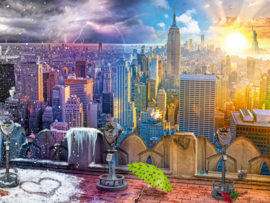 Ravensburger - New York's Winters en Zomers - 1500 stukjes