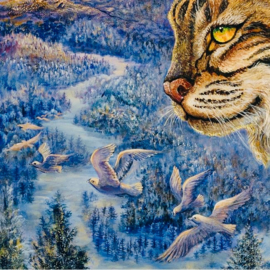 Grafika Josephine Wall - Flight of the Lynx - 2000 stukjes