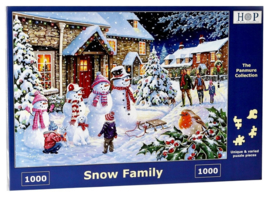 House of Puzzles - Snow Family - 1000 stukjes