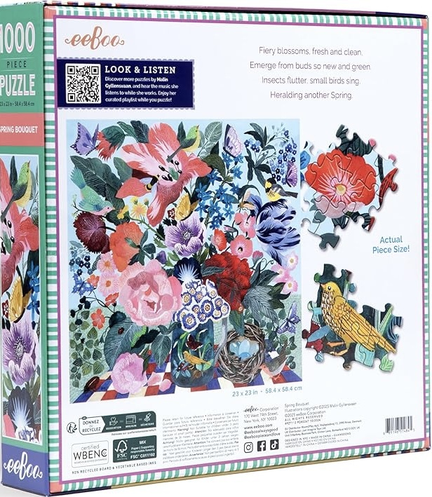 eeBoo - Spring Bouquet - 1000 stukjes
