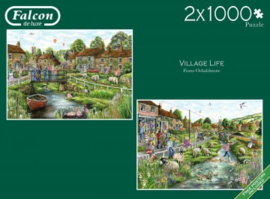 Falcon de Luxe 11216 - Village Life - 2x1000 stukjes