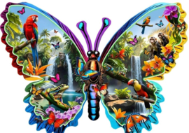 SunsOut 97087 - Forest Creatures Butterfly - 1000 st.  Vormpuzzel