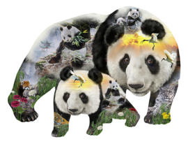 SunsOut 96043 - Panda-Monuim - 1000 stukjes  Vormpuzzel