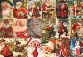 Jumbo Premium - Vintage Santa's - 2000 stukjes  OP=OP