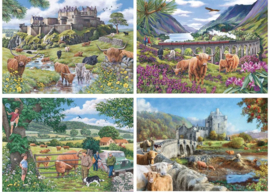 House of Puzzles - Roaming the Highlands - 4x500 stukjes