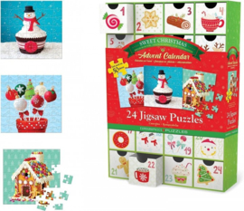 Eurgraphics Advent Calendar - Sweet Christmas - 24x50 stukjes