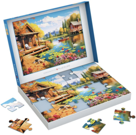 Eurographics 6016 - Cottage by the Lake - 24XXL stukjes