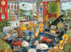 Ravensburger - De Muziekkamer - 500 stukjes