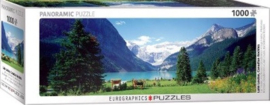 Eurographics 1456 - Lake Louise Canadian Rockies - 1000 stukjes  Panorama