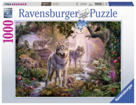 Ravensburger - Wolvenfamilie in de Zomer - 1000 stukjes