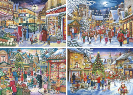 House of Puzzles - Christmas Shopping - 4 x500 stukjes