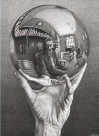Puzzelman M.C.Escher - Hand met Spiegelende Bol - 1000 stukjes