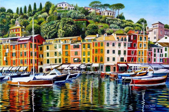 House of Puzzles - Portofino on Reflection - 1000 stukjes