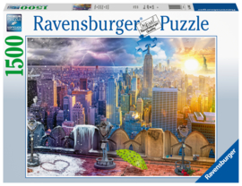 Ravensburger - New York's Winters en Zomers - 1500 stukjes