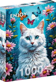 Enjoy 2140 - White Cat - 1000 stukjes