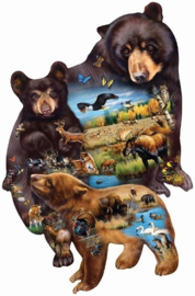 SunsOut 95732 - Bear Family Adventure - 1000 stukjes  Vormpuzzel