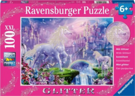 Ravensburger - Koninkrijk van de Eenhoorns (Glitter) - 100XXL stukjes