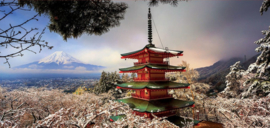 Educa - Mount Fuji and Chureito Pagoda, Japan - 3000 stukjes  Panorama