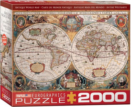 Eurographics - Antique World Map - 2000 stukjes
