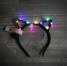 Cats diadeem met (led) lichtjes Multi light