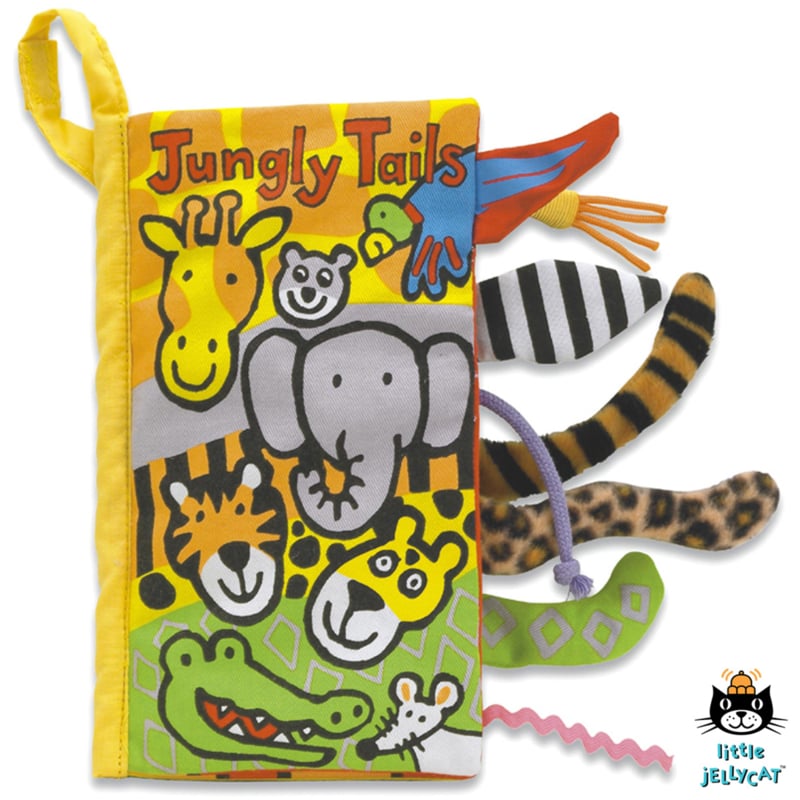 Jellycat - voelboekje jungle Jungly Tails