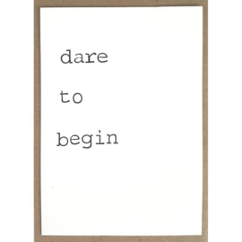 Kaart Dare to begin