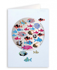 Forever Cards Laser-Cut Card - Colourfull Fish