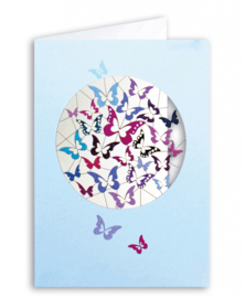 Forever Cards Laser-Cut Card - Butterflies (blank)