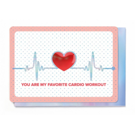 Kaart + envelop Favorite cardio workout