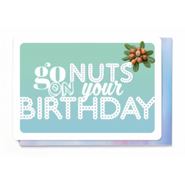 Kaart + enfelop go nuts / birthday