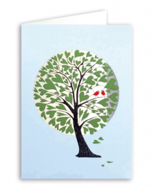 Forever Cards Laser-Cut Card - Green Heart Tree