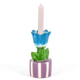 Kaarsenstandaard tulp stripes